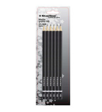 Matite in grafite - gradazione HB - Starline -  conf. 6 pezzi Matite in grafite - gradazione HB - Starline -  conf. 6 pezzi