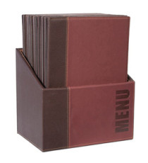 Menu Box Trendy - 20 portamenù - bordeaux - Securit Menu Box Trendy - 20 portamenù - bordeaux - Securit