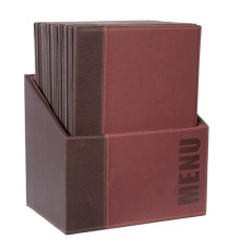 Menu Box Trendy - 20 portamenù - bordeaux - Securit Menu Box Trendy - 20 portamenù - bordeaux - Securit
