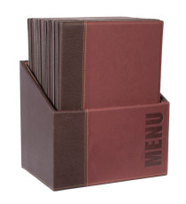 Menu Box Trendy - 20 portamenù - bordeaux - Securit Menu Box Trendy - 20 portamenù - bordeaux - Securit