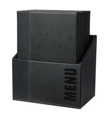 Menu Box Trendy - 20 portamenù - nero - Securit Menu Box Trendy - 20 portamenù - nero - Securit
