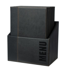 Menu Box Trendy - 20 portamenù - nero - Securit Menu Box Trendy - 20 portamenù - nero - Securit