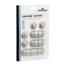 Mix Clip Cavoline fermacavi - adesivi - grigio - Durable - conf. 7 pezzi Mix Clip Cavoline fermacavi - adesivi - grigio - Durable - conf. 7 pezzi