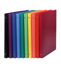 Raccoglitore OpaK - A4 Maxi - 4 anelli tondi 30 mm - PP opaco - dorso 4 cm - colori assortiti - Exacompta