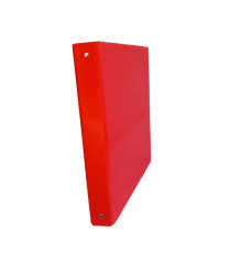 Raccoglitore King - 22 x 30 cm - 4 anelli tondi 30 mm - dorso 4 cm - rivestimento in PP - rosso - Starline