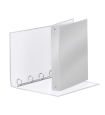 Raccoglitore Meeting - 22 x 30 cm - 4 anelli tondi 30 mm - dorso 4 cm - PP - grigio metallizzato - Esselte