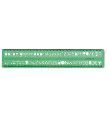 Normografo lettere e cifre Uni - 10mm - verde - Arda Normografo lettere e cifre Uni - 10mm - verde - Arda