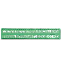 Normografo lettere e cifre Uni - 10mm - verde - Arda Normografo lettere e cifre Uni - 10mm - verde - Arda