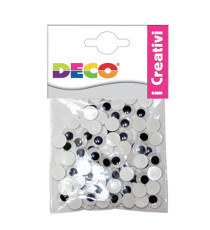 Occhietti adesivi tondi - misure assortite - Deco - busta 50 pezzi