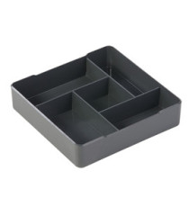Organizer da tavolo Coffee Point - 4,8x21x21 cm - ABS - grigio carbone - Durable Organizer da tavolo Coffee Point - 4,8x21x21 cm - ABS - grigio carbone - Durable