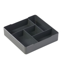 Organizer da tavolo Coffee Point - 4,8x21x21 cm - ABS - grigio carbone - Durable Organizer da tavolo Coffee Point - 4,8x21x21 cm - ABS - grigio carbone - Durable