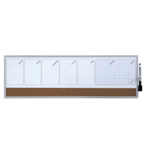 Organizer magnetico con calendario settimanale - 58,5 x 19 cm - orizzontale - Nobo Organizer magnetico con calendario settimanale - 58,5 x 19 cm - orizzontale - Nobo
