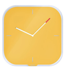Orologio da parete Cosy - silenzioso - vetro - giallo - Leitz