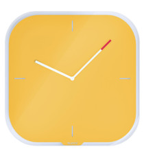 Orologio da parete Cosy - silenzioso - vetro - giallo - Leitz