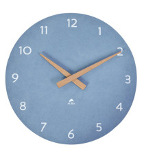 Orologio da parete HorMilena - diametro 30 cm - blu/legno - Alba