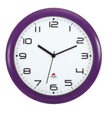 Orologio da parete Hornew - diametro 30 cm - viola - Alba