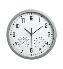 Orologio da parete Weather Station 3217 - diametro 35 cm - bianco - Lebez