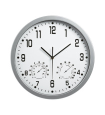 Orologio da parete Weather Station 3217 - diametro 35 cm - bianco - Lebez