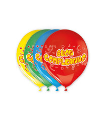 Palloncini in lattice - Ø 30 cm - Buon Compleanno - Big Party - conf. 20 pezzi Palloncini in lattice - Ø 30 cm - Buon Compleanno - Big Party - conf. 20 pezzi