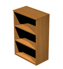 Mobile Easy - medio a giorno - 80 x 35 x 120 cm - noce chiaro