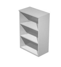 Mobile Easy - medio a giorno - 80 x 44 x 120 cm - grigio alluminio