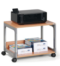 Mobile/carrello Multifunzione System 48 - con ruote - 2 ripiani - 60 x 43,2 x 47,7 cm - argento/faggio - Durable