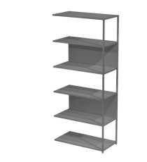 Modulo aggiuntivo per libreria Modular - 90 x 44 x 200 cm - struttura metal antracite - antracite