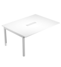 Modulo aggiuntivo per tavolo riunioni Agorà - 6 posti - 160 x 120 x 72,5 cm - bianco