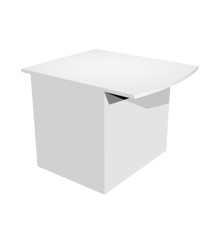 Modulo Prestige reception disabili - senza sopralzo - 80 x 97,5 x 72 cm - bianco/bianco Modulo Prestige reception disabili - senza sopralzo - 80 x 97,5 x 72 cm - bianco/bianco