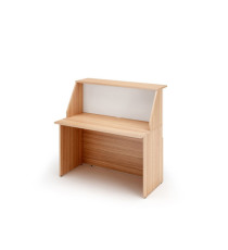 Modulo Prestige reception sopralzo/desktop - 120 x 76,1 x 117 cm - ciliegio arabis/bianco