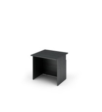 Modulo reception Prestige disabili - senza sopralzo - 80 x 97,5 x 72 cm - nero venato/bianco