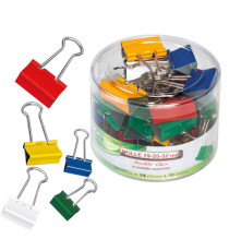 Molle Double Clips - misure e colori assortiti - metallo - Lebez - conf. 60 pezzi