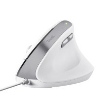 Mouse ergonomico Bayo II - con filo - bianco - Trust Mouse ergonomico Bayo II - con filo - bianco - Trust
