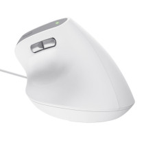 Mouse ergonomico Bayo II - con filo - bianco - Trust Mouse ergonomico Bayo II - con filo - bianco - Trust