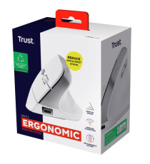 Mouse Ergonomico Bayo II wireless - bianco - Trust Mouse Ergonomico Bayo II wireless - bianco - Trust