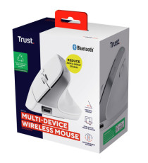 Mouse Ergonomico Bayo+ wireless - bianco - Trust Mouse Ergonomico Bayo+ wireless - bianco - Trust