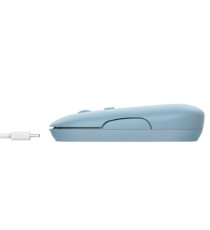 Mouse Puck - ultrasottile - wireless - ricaricabile - azzurro - Trust Mouse Puck - ultrasottile - wireless - ricaricabile - azzurro - Trust
