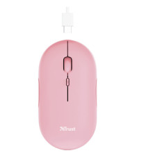 Mouse Puck - ultrasottile - wireless - ricaricabile - rosa - Trust Mouse Puck - ultrasottile - wireless - ricaricabile - rosa - Trust