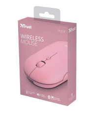 Mouse Puck - ultrasottile - wireless - ricaricabile - rosa - Trust Mouse Puck - ultrasottile - wireless - ricaricabile - rosa - Trust