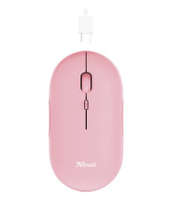Mouse Puck - ultrasottile - wireless - ricaricabile - rosa - Trust Mouse Puck - ultrasottile - wireless - ricaricabile - rosa - Trust
