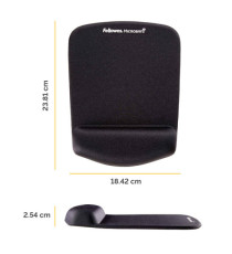 Mousepad con poggiapolsi in FoamFusion Microban PlusTouch - nero - Fellowes
