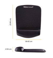 Mousepad con poggiapolsi in FoamFusion Microban PlusTouch - nero - Fellowes
