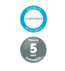 Mousepad con poggiapolsi in gel - blu trasparente - Fellowes