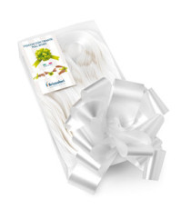 Nastri strip 6800 - in polipropilene - bianco 01 - per fiocco autocomponibile - 50 mm - diametro 20 cm - Brizzolari - co Nastri strip 6800 - in polipropilene - bianco 01 - per fiocco autocomponibile - 50 mm - diametro 20 cm - Brizzolari - co