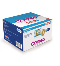 Nastro adesivo - 1,5 cm x 33 m - cellophane - trasparente - Comet Nastro adesivo - 1,5 cm x 33 m - cellophane - trasparente - Comet