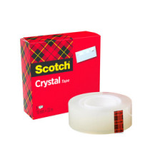 Nastro adesivo Crystal 600 - 19 mm x 33 m - acrilico - trasparente - Scotch