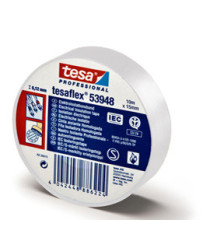 Nastro adesivo isolante - professionale - 1,5 cm x 10 m - bianco - Tesa Nastro adesivo isolante - professionale - 1,5 cm x 10 m - bianco - Tesa