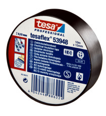 Nastro adesivo isolante - professionale - 1,5 cm x 10 m - nero - Tesa