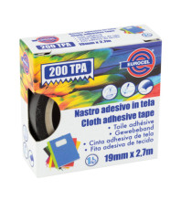 Nastro adesivo telato TPA 200 - 1,9 cm x 2,7 m - bianco - Eurocel Nastro adesivo telato TPA 200 - 1,9 cm x 2,7 m - bianco - Eurocel