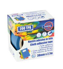 Nastro adesivo telato TPA 200 - 3,8 cm x 2,7 m - blu - Eurocel Nastro adesivo telato TPA 200 - 3,8 cm x 2,7 m - blu - Eurocel